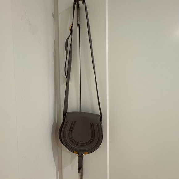 Chloe Handbags - Chloe - Marcie Small Crossbody Bag - Gray - Pre-Owned - Plz Check Pics